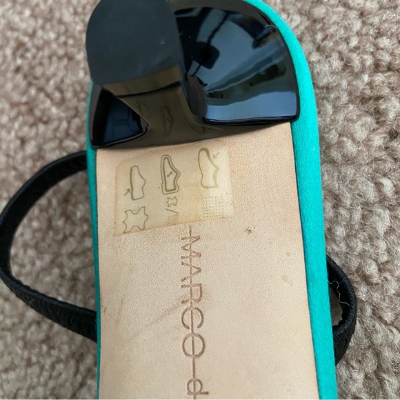 RARE Marco De Vincenzo Green Slingback Sandals - Picture 11 of 15